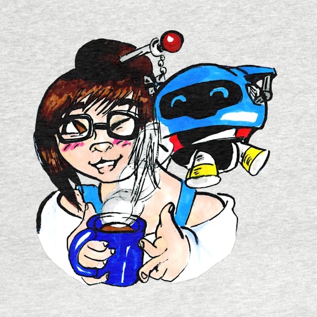 Mei and  Snowball by missfortune